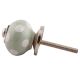 Sage Green Dotted Small Ceramic Cabinet Knobs Online